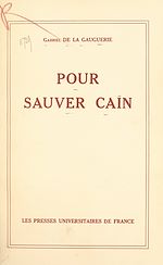 Download this eBook Pour sauver Caïn