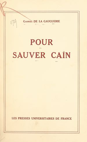 Download the eBook: Pour sauver Caïn