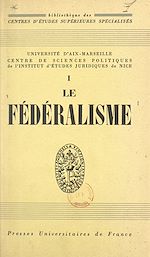 Download this eBook Le fédéralisme
