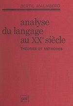 Download this eBook Analyse du langage au XXe siècle