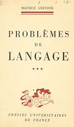 Télécharger le livre :  Problèmes de langage (3)