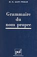 Télécharger le livre :  Grammaire du nom propre