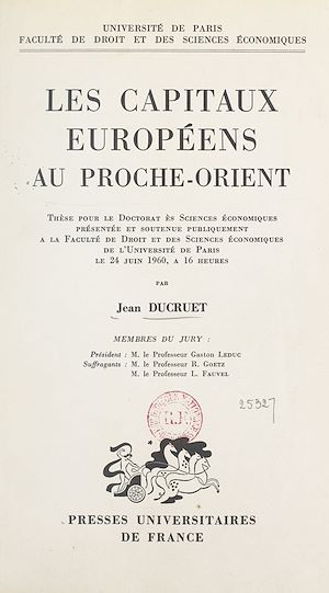 Download the eBook: Les capitaux européens au Proche-Orient