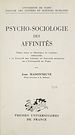Télécharger le livre :  Psycho-sociologie des affinités