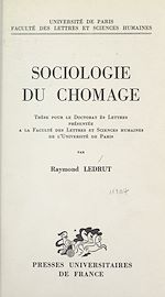Télécharger le livre :  Sociologie du chômage