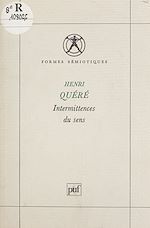 Télécharger le livre :  Intermittences du sens