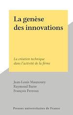 Télécharger le livre :  La genèse des innovations