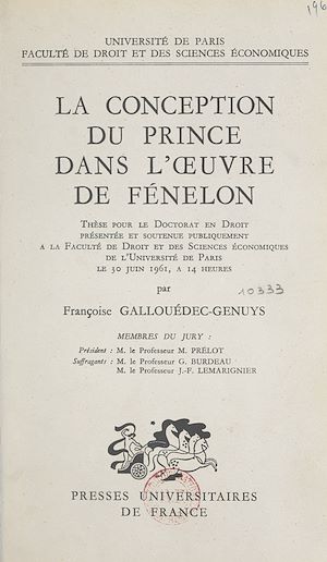 Download the eBook: La conception du prince dans l'œuvre de Fénelon