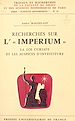 Télécharger le livre :  Recherches sur l'Imperium, la loi curiate et les auspices d'investiture