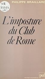 Télécharger le livre :  L'imposture du Club de Rome