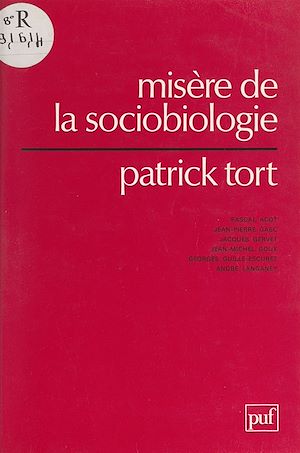 Download the eBook: Misère de la sociobiologie