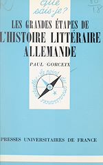 Download this eBook Les grandes étapes de l'histoire littéraire allemande