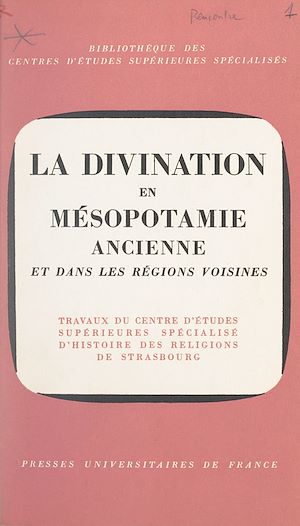 Téléchargez le livre :  La divination en Mésopotamie ancienne et dans les régions voisines