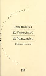 Télécharger le livre :  Introduction à De l'esprit des lois de Montesquieu