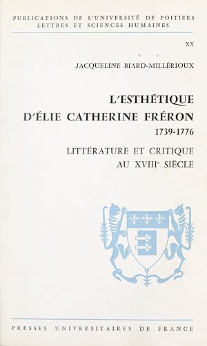 Download the eBook: L'esthétique d'Élie Catherine Fréron, 1739-1776