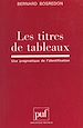 Télécharger le livre :  Les titres de tableaux