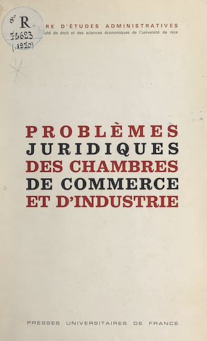 Download the eBook: Problèmes juridiques des chambres de commerce et d'industrie