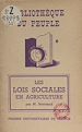 Télécharger le livre :  Les lois sociales en agriculture