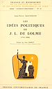 Télécharger le livre :  Les idées politiques de J.-L. de Lolme