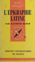 Download this eBook L'épigraphie latine
