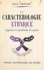 Télécharger le livre :  La caractérologie ethnique