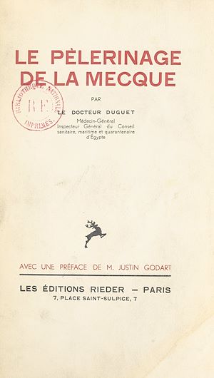 Téléchargez le livre :  Le pèlerinage de La Mecque