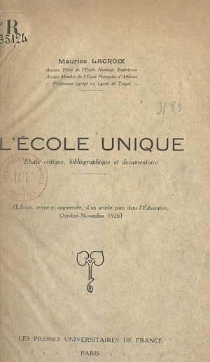 Download the eBook: L'école unique
