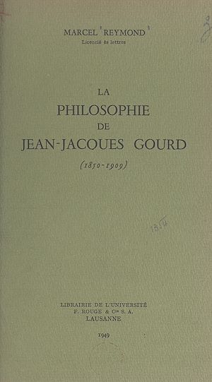 Download the eBook: La philosophie de Jean-Jacques Gourd