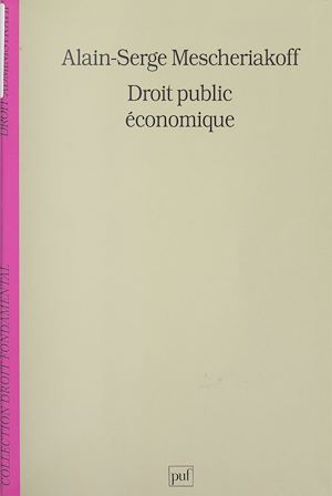 Téléchargez le livre :  Droit public économique