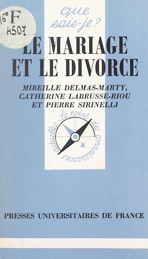 Téléchargez le livre :  Le mariage et le divorce