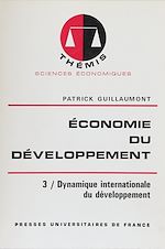 Télécharger le livre :  Économie du développement (3)