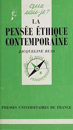 Télécharger le livre :  La pensée éthique contemporaine