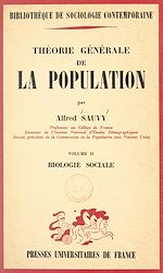 Télécharger le livre :  Théorie générale de la population (2). Biologie sociale