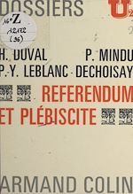 Download this eBook Référendum et plébiscite