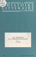 Download this eBook Les éditions de correspondances
