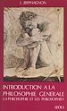 Télécharger le livre :  Introduction à la philosophie générale