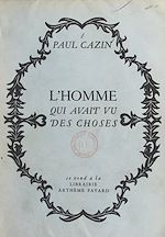 Download this eBook L'homme qui avait vu des choses