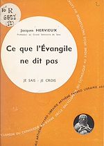 Download this eBook Ce que l'Évangile ne dit pas