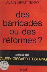 Download this eBook Des barricades ou des réformes ?