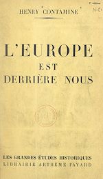 Télécharger le livre :  L'Europe est derrière nous