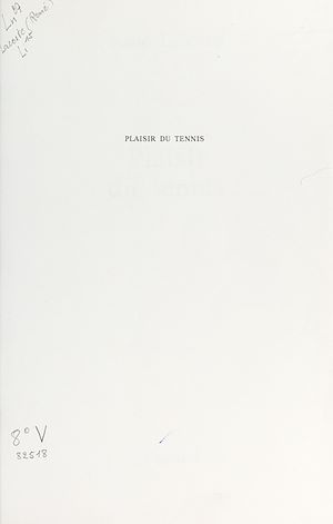 Download the eBook: Plaisir du tennis