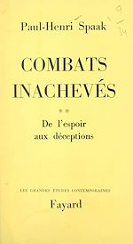 Télécharger le livre :  Combats inachevés (2)
