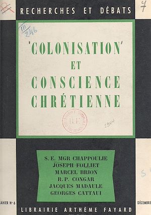 Download the eBook: Colonisation et conscience chrétienne