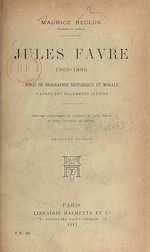 Télécharger le livre :  Jules Favre, 1809-1880