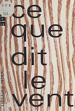 Télécharger le livre :  Ce que dit le vent