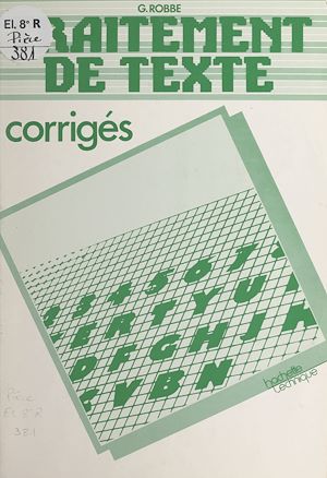 Téléchargez le livre :  Traitement de texte