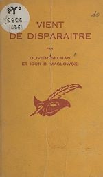 Télécharger le livre :  Vient de disparaître