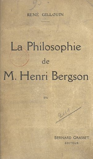 Téléchargez le livre :  La philosophie de M. Henri Bergson