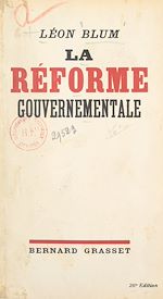 Télécharger le livre :  La réforme gouvernementale