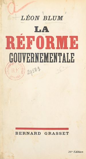 Téléchargez le livre :  La réforme gouvernementale